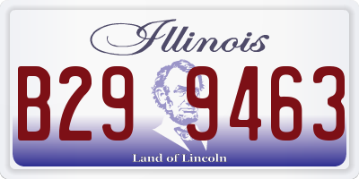 IL license plate B299463