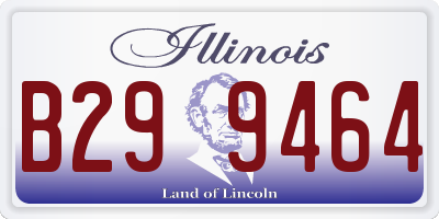 IL license plate B299464