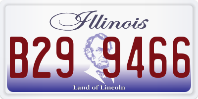 IL license plate B299466