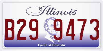 IL license plate B299473