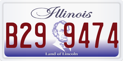 IL license plate B299474