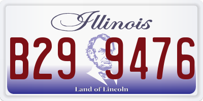 IL license plate B299476
