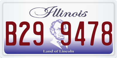 IL license plate B299478