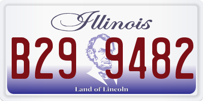 IL license plate B299482