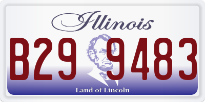 IL license plate B299483