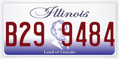 IL license plate B299484