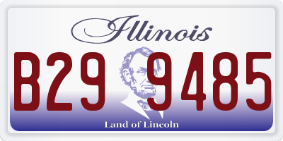 IL license plate B299485