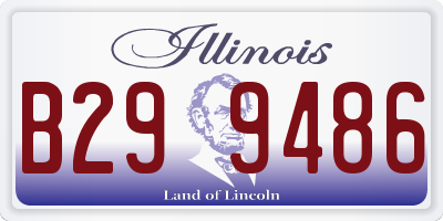 IL license plate B299486