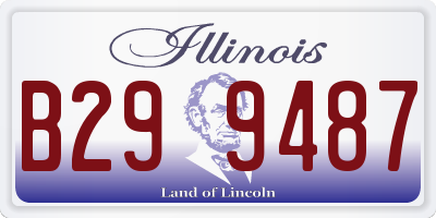 IL license plate B299487