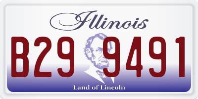 IL license plate B299491