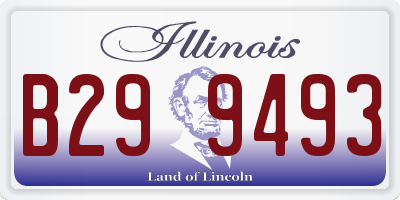 IL license plate B299493