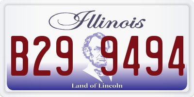 IL license plate B299494