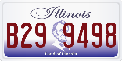 IL license plate B299498
