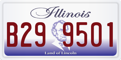 IL license plate B299501