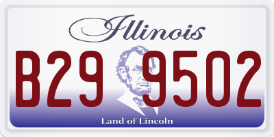IL license plate B299502