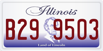 IL license plate B299503