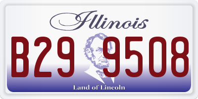 IL license plate B299508