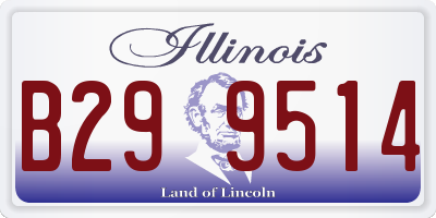 IL license plate B299514