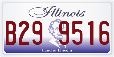 IL license plate B299516
