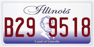 IL license plate B299518