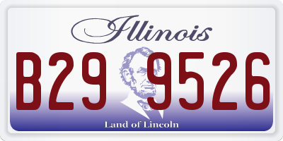 IL license plate B299526