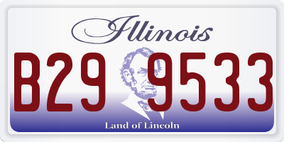 IL license plate B299533