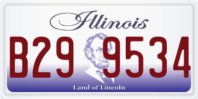 IL license plate B299534