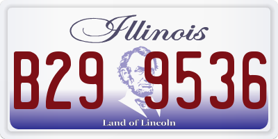 IL license plate B299536