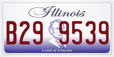 IL license plate B299539