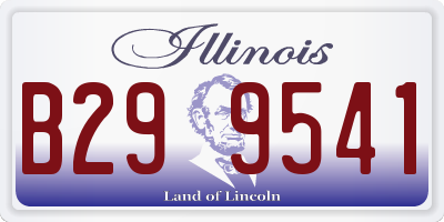 IL license plate B299541