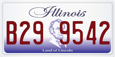IL license plate B299542
