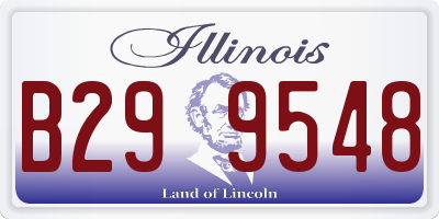 IL license plate B299548