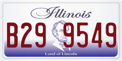 IL license plate B299549