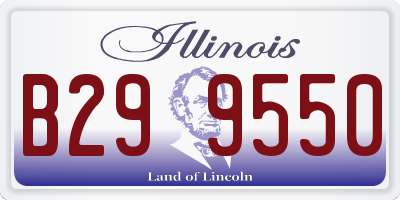 IL license plate B299550
