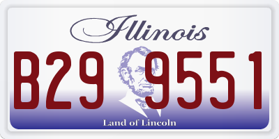 IL license plate B299551