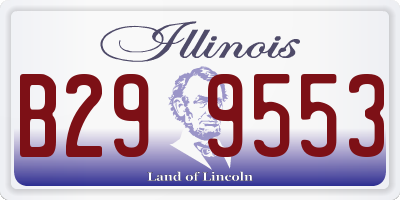 IL license plate B299553