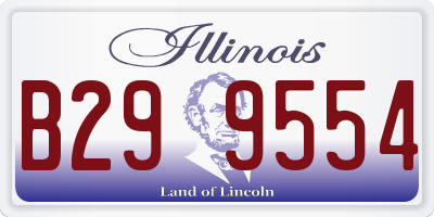 IL license plate B299554