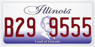 IL license plate B299555