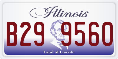 IL license plate B299560