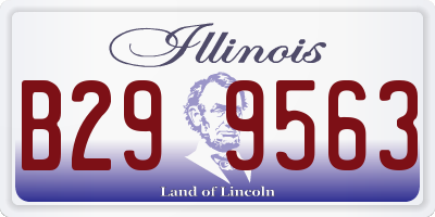 IL license plate B299563