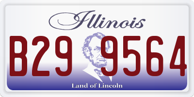 IL license plate B299564