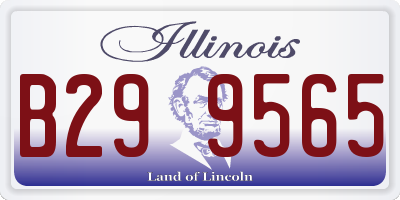 IL license plate B299565