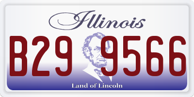 IL license plate B299566