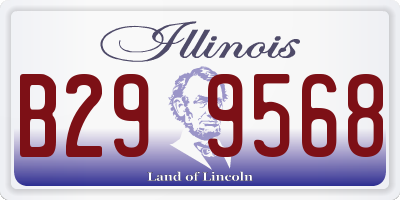 IL license plate B299568