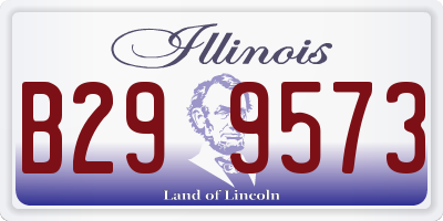 IL license plate B299573