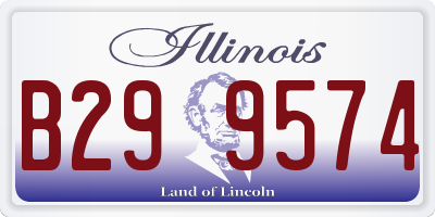 IL license plate B299574
