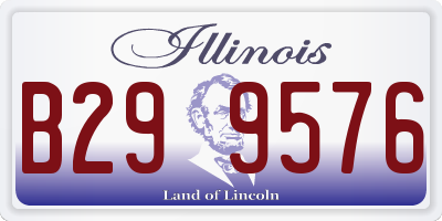 IL license plate B299576