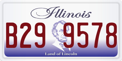 IL license plate B299578