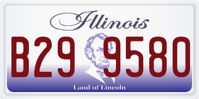 IL license plate B299580