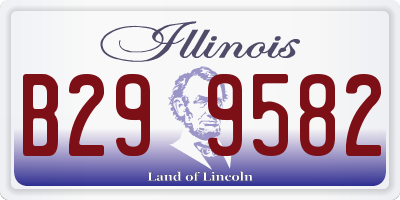 IL license plate B299582